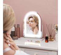 Homcom Vanity Mirror With 3 Colour Light, 360 Degree Rotation, Touch Screen