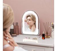 Homcom Vanity Mirror With 3 Colour Light, 360 Degree Rotation, Touch Screen