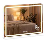 HOMCOM Vanity Mirror with Lights Dimmable Makeup Mirror 80 x 60 cm White