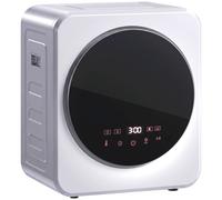 HOMCOM Vented Tumble Dryer, 4 kg Front Tumble Dryer with Stainless Steel Tub, 800W Compact Freestanding, Silver