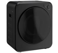 HOMCOM Vented Tumble Dryer Front Load Laundry Dryer 2 Power Modes Black | 4kg Wet Laundry/2.5kg Dry Capacity, 400W/800W Portable Clothes Dryer, 240V Compact Drying Machine, for Apartments, RVs, Home