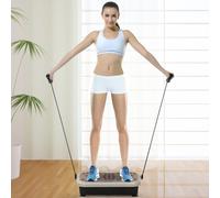 HOMCOM Vibration Plate Machine Fitness Body Shaper Slim Trainer Home Gym in Brown | Size: Standard HOMCOM Brown Standard