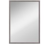 HOMCOM Wall Bathroom Mirror, 50 x 70 cm Wall-Mounted Mirror for Living Room, Bedroom, Hallway, Grey