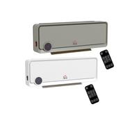 HomCom Wall Downflow Heater with Remote Control: Grey