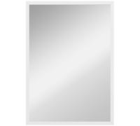HOMCOM Wall-Mounted Bathroom Mirror, 70 x 50 cm Wall Mirror for Living Room, Bedroom, Hallway, White