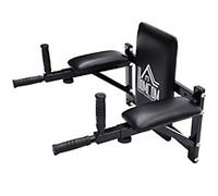 HOMCOM Wall Mounted Dip Station Rack-Black