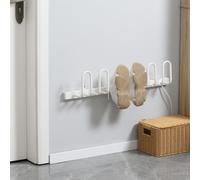 HOMCOM Wall Mounted Electric Shoe Dryer Shoe Warmers for Boots 3 Pairs - 76cm x 13cm x 17cm - White