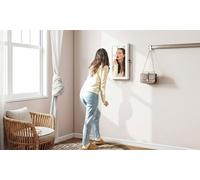 HOMCOM Wall-Mounted Jewellery Storage Cabinet with Mirror