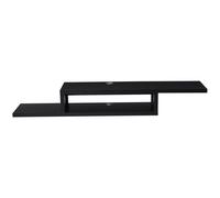 HOMCOM Wall Mounted Media Console, Floating TV Stand Component Shelf HOMCOM Black One Size