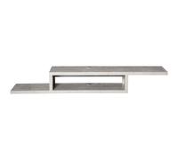HOMCOM Wall Mounted Media Console Floating TV Stand with Shelf Grey