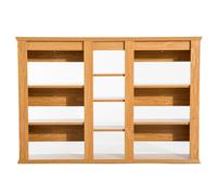 Homcom Wall-Mounted Storage Shelf - Natural Wood Colour