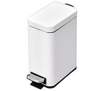HOMCOM Waste Bin 5 L White Steel