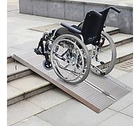 HOMCOM Wheelchair Ramp Aluminium Alloy 74 x 12.2 x 5 cm