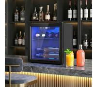 HOMCOM Wine Cooler, 4-16°C Under Counter Drinks Beer Wine Fridge - 12 Bottle, 36 Litre Capacity