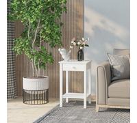 Side Table - 39Lx39Wx61H cm-White - Home Living | TJ Hughes White