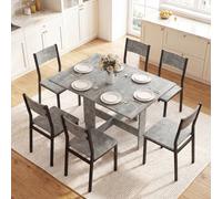 Homcom Wooden Folding Table Writing Desk Grey