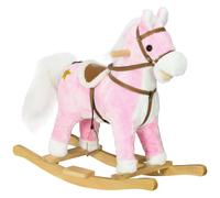 HOMCOM Wooden Rocking Horse with Music, Sound, Saddle for 3-6 Years Aosom UK