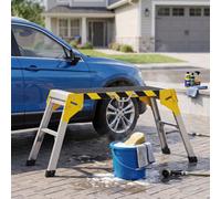 Homcom Work Bench, Foldable Garage Table, Aluminium Alloy, 150 Kg