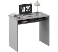 HOMCOM Writing Desk Computer Desk Rectangular Grey 0 Drawers 500 (W) x 900 (D) x 740 (H) mm Particle Board