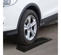 HOMCOM Pair of 2 Low Entrance Plastic Curb Ramps - Black