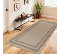 Homcomodar Runner Rug for Entryway 80x150cm Non Slip Carpet Runners Washable Jute Look Kitchen Runner Rug for Hallways Kitchen Bedroom Entryway Laundry Room