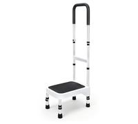 HOMDABO Step Stool with Handle for Elderly - Portable Step Stools for Adults - Step Stool for Bed - Stepping Stool with Adjustable Handle and Legs Supports up to 275 LBS, HDB-503A