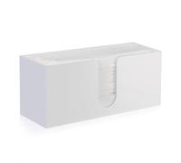 Homdat Simple Design Facial Tissue Boxes Rectangular 27.5x12.7x10.5 cm Acrylic Tissue Box, Tissue Dispenser for Home, Dining Room, Office, Car, Bathroom, Restaurant, White