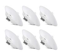 Homdec 12 Volt LED Puck Light, 4.5Inch RV Boat Recessed Mount Ceiling Light, 12V Down Light for Under Cabinet Camper Vans Caravan Cabin Truck Motorhome Sailboat Interior Lighting, 6 Pack