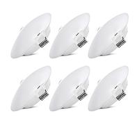 Homdec 12 Volt RV LED Recessed Ceiling Light, 4.5-Inch RV Puck Light, Dimmable 4W 3500K Warm White, 6 Pack RV Flush Mount Interior Light for RV Boat Trailer Camper Motorhome Truck Yacht Van