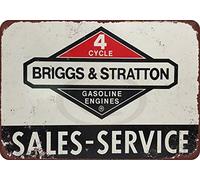 HomDeo Metal Signs Vintage Laundry Room Yard Decor Art Briggs Stratton Service Center Vintage Tin Sign 8 x 12 Inches Home Cafe