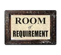HomDeo Room of Requirement Metal Wall Sign Tin Plaque Funny Home Coffee or Pub Decor 8x12 inch