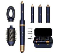 Homdigrk 6 in 1 Hair Dryer and Curling Iron Brush, Hair Curler with Hot Air for Quick Drying, Straightening and Volumizing, No Heat Damage, Professional Blowing Tool with