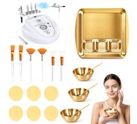 HomdMarket Microdermabrasion Machine Diamond Professional 20 Pcs Gold Facial Supplies Kit