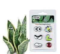 HOMDSG Cute Plant Magnets Eyes for Potted Plants, Plant Safe Magnet Pins Charms, Unique Gifts for Plant Lovers, Indoor Plant Accessories, Set of 6