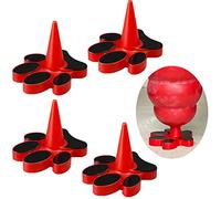 HOMDSG Dog Toy Holder Stopper Compatible with Kong Classic Sizes X-S to XX-L, Only Plastic Paw Plug Included, Red, 4 Pack