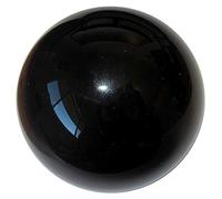 HomDSim 30 cm/12 inch Diameter Gazing Globe Mirror Ball,Black Stainless Steel Polished Reflective Smooth Garden Sphere,Colorful and Shiny Addition to Any Garden or Home