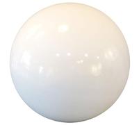 HomDSim 35cm/14inch Diameter Gazing Globe Mirror Ball,White Stainless Steel Polished Reflective Smooth Garden Sphere,Colorful and Shiny Addition to Any Garden or Home