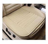 HomDSim Breathable Car Seat Cushions Universal Front Car Single Seat Cover Cushion Pu Leather Bamboo Charcoal Seat Pad (Beige)