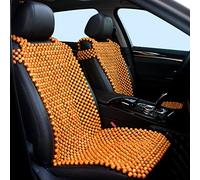 HomDSim Wood Beaded Auto Car Bead Seat Cover,Natural Wooden Bead Cool Refreshing Back Massaging Comfort Cushion Mat,Premium Quality Universal for Car Truck on Summer