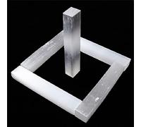 Home 10pc Natural Selenite Quartz Crystal Rod Quartz Crystal Slice Natural Stone and air Purification Sample (Color : 1400W)