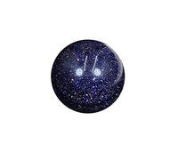 Home 1pc Dark Blue Sand Stone Blue Small Ball Crystal Quartz Sphere Stones Gifts Aquarium Decoration (Size : 3.5cm diameter)