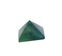 Home 1PC Green Fluorite Pyramid Natural Green Crystal Handmake Polishing Crystal Point Stone Minerals Quartz Tower