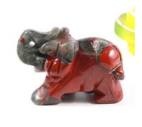 Home 1PC Natural Crystal Rose Quartz Elephant Amethyst Obsidian Animals Stone Crafts Small Decoration Home Decor (Color : African Stone, Size : NO.23)
