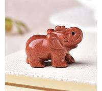 Home 1PC Natural Crystal Rose Quartz Elephant Amethyst Obsidian Animals Stone Crafts Small Decoration Home Decor (Color : 3, Size : NO.23)