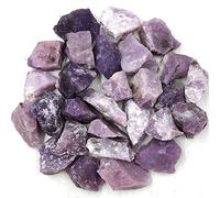 Home 1pc Natural Rough Lepidolite Raw Stone Purple Mica Quartz Crystal Rock Specimen Home Decoration (Color : Lepidolite)