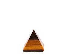 Home 1PC Natural Tiger Eye Pyramid Crystal Quartz Crystal Pyramid Point Home Decor Handmade Crafts of Gem Stone