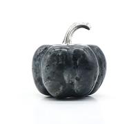 Home 1PC Pumpkin Statue Natural Stone Ornament Hand Carved Pumpkin Figurine Jade Agate Crystals Office Home Decor (Color : Flash Labradorite-b)