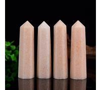 Home 1pcs Natural Orange Calcite Hexagonal Column Crystal Point Ore Room Decoration Witchcraft Aquarium Home Decor (Size : 60-70mm)