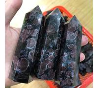 Home 1pcs Natural Quartz Gemstone Garnet Crystal Single Point Hexagon Wand Prisms Reiki Decorate Specimens (Size : Light Green)