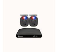 Home 2 Camera 4 Channel 1080p Full HD DVR 64GB SD Card Security System with Mic